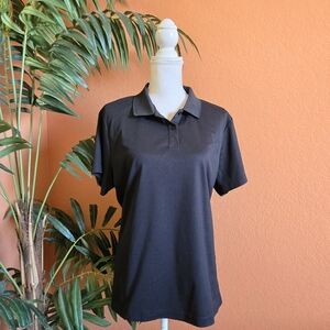 3/$25 Casei Classic Black Polo Shirt Top Short Sleeve XL Relaxed Fit